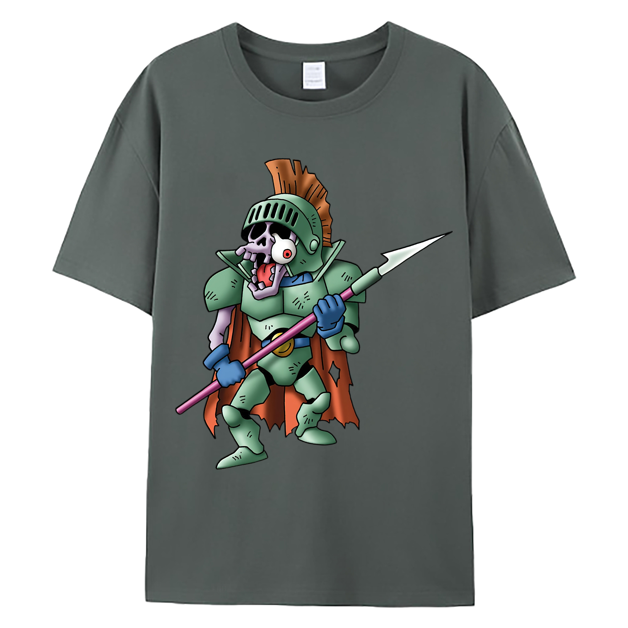 （画像用） ドラゴンクエスト Doragon Kuesuto Dragon Quest 綿100％ メンズ半袖Tシャツ｜肌触りやわらか＆通気性